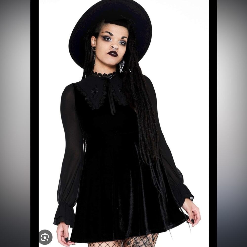 Kill star Amanda collar skater dress size XS